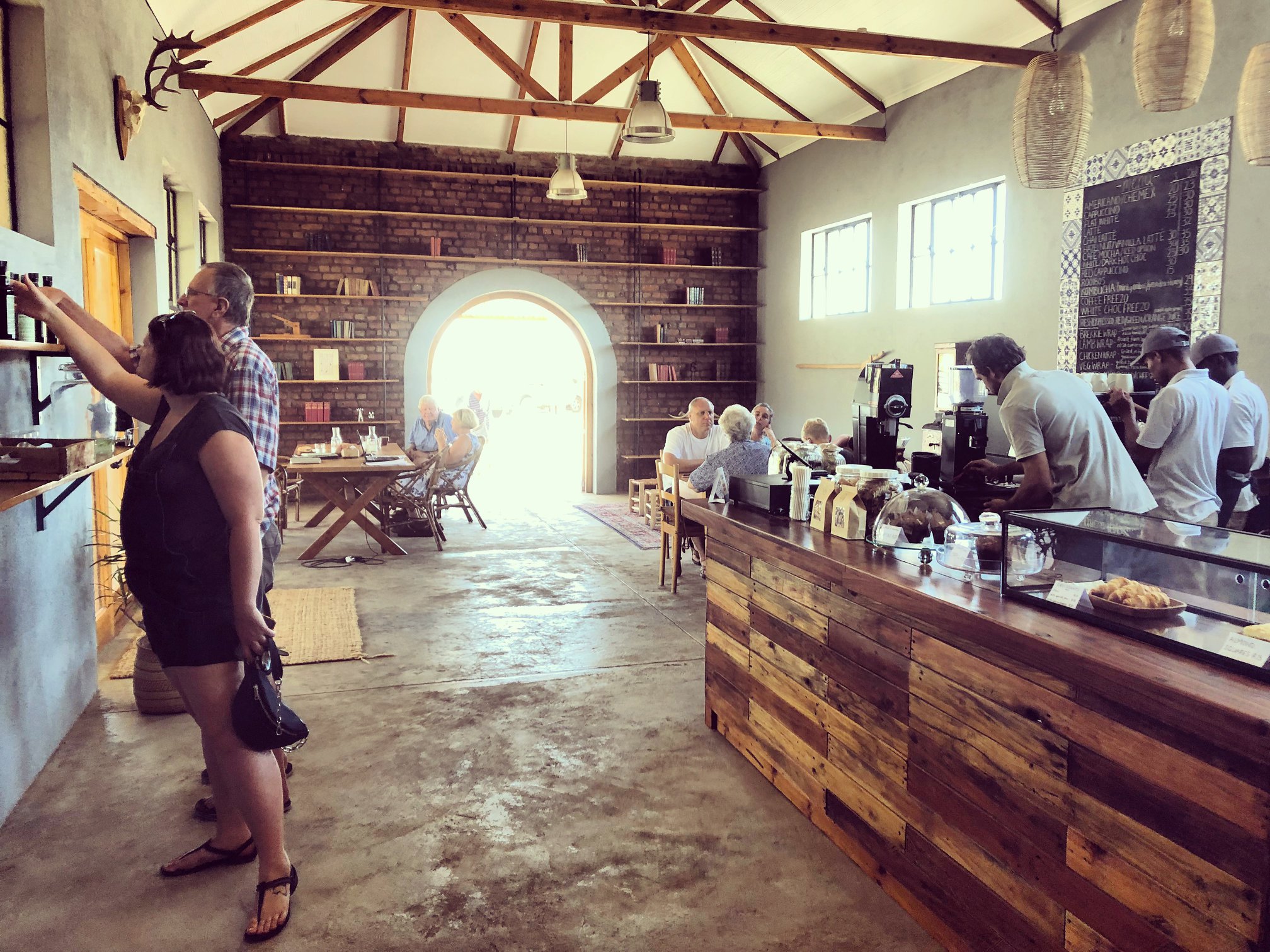 Interior of cafe