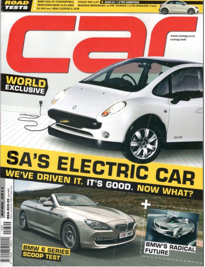 The April 2011 copy of Car Mazagine featured their positive review of the JOULE EV