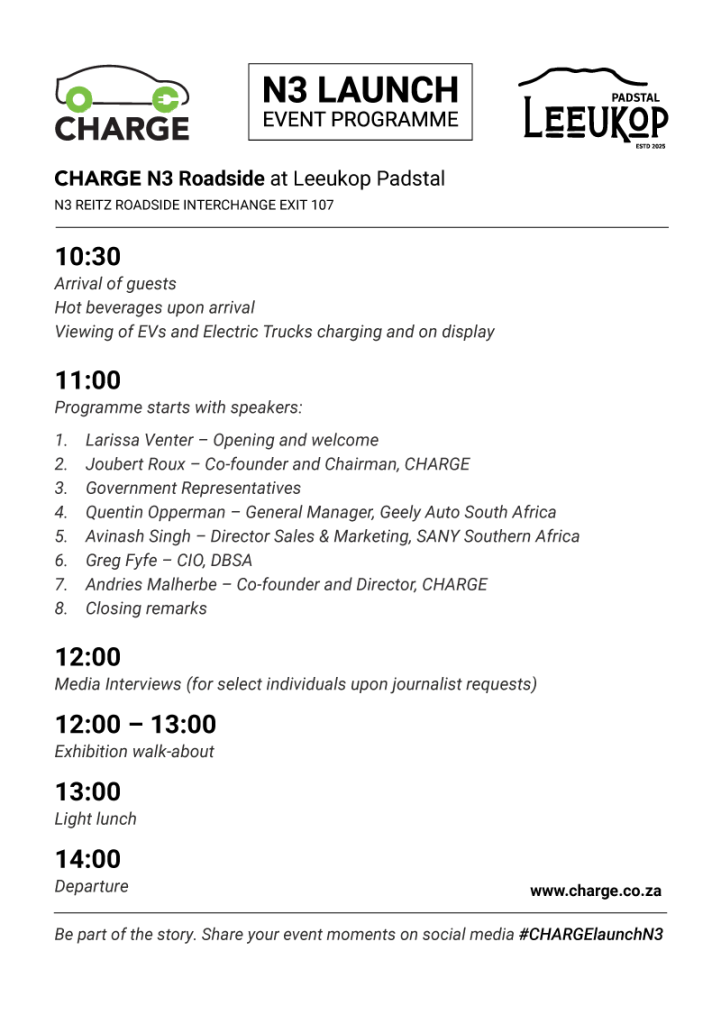 N3 Launch Program CHARGE N3 ROADSIDE