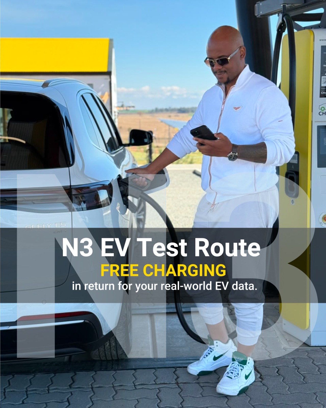 CHARGE N3 EV test route